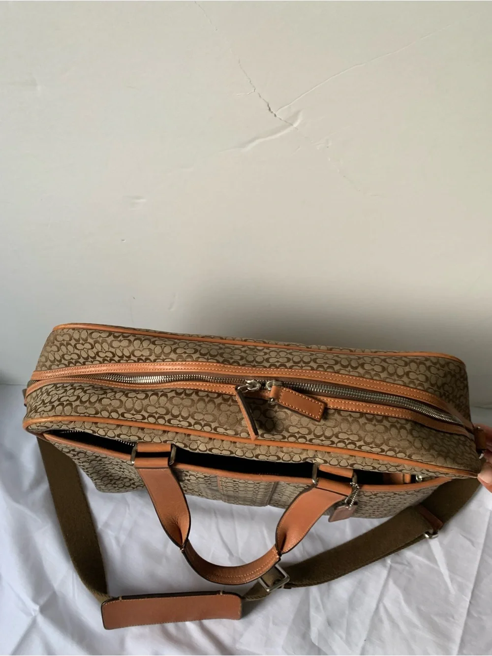 Vintage Coach Signature Hudson Commuter Briefcase/Laptop Bag